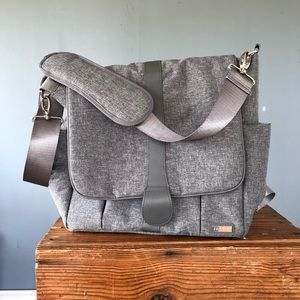 JJ Cole Baby Diaper Bag Backpack gray